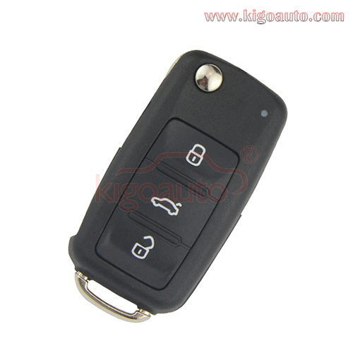 P/N 5K0 959 753 AB 5K0837202AD Remote key 3 button HU66 434Mhz 5K0 837 202 AD for 2012 VW Passat Polo Golf Jetta Beetle Tiguan
