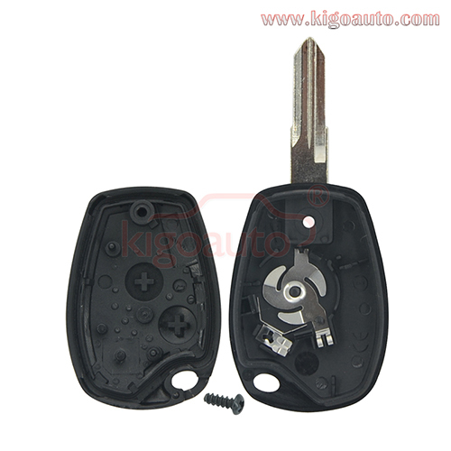Remote key shell 2 button VAC102 blade for Renault Clio Modus Kangoo 2006-2012