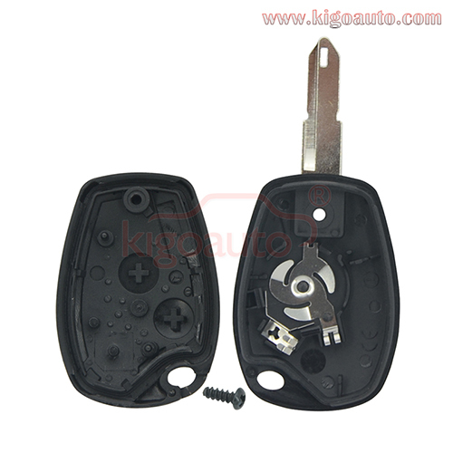 Remote key shell 2 button NE72 for Renault Clio III Modus Kangoo II Master Twingo 2006 - 2010