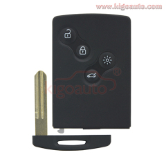 P/N 285970037R Remote Smart Card Key 4 button 433.9mhz PCF7952 for Renault Koleos one button start