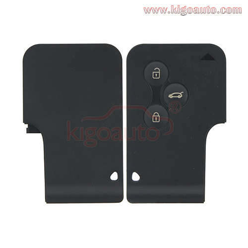 Smart key card case shell 3 button for Renault Megane II Megane 2 Scenic II Grand Scenic II 2003 2004 2005 2006 2007 2008