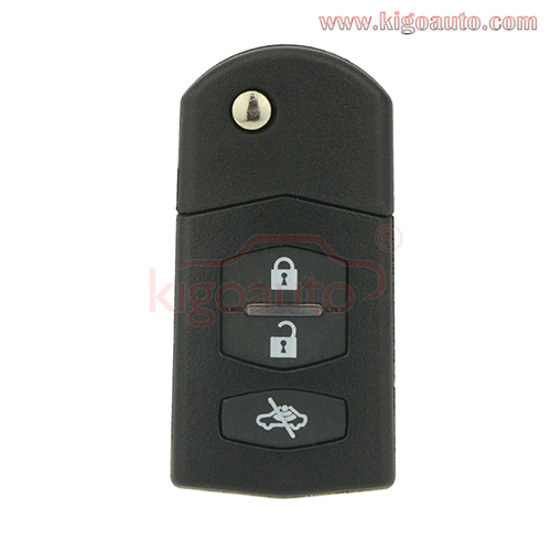 Flip key shell 3 button for Mazda 3 5 6 RX8 MX5 2003-2011