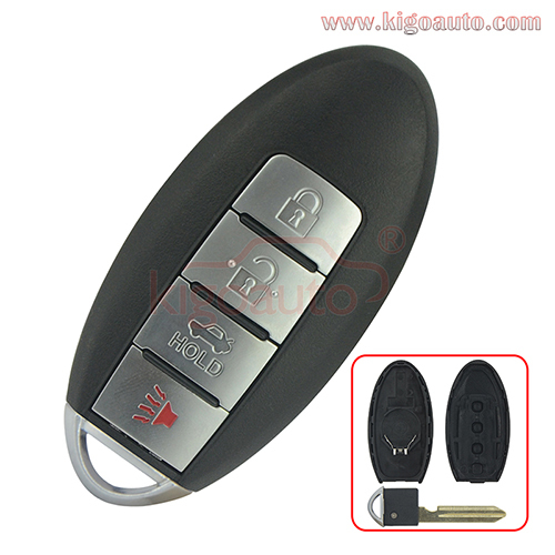 FCC  CWTWBU735 Smart key case 4 button for Nissan Maxima