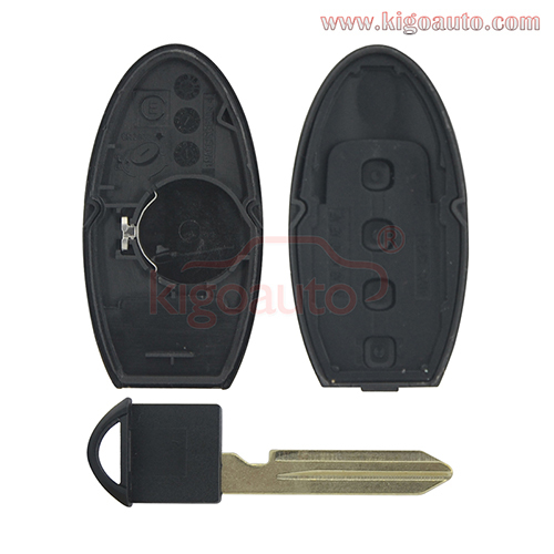 FCC KR55WK48903 smart key case 4 button for Infiniti G35 G37 2007 2008 key shell