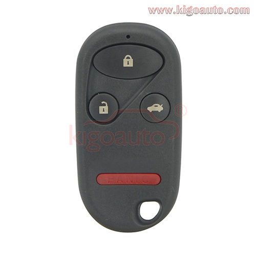 FCC OUCG8D-344H-A Remote key fob shell case 3 button with panic for Honda Civic CR-V Element Insight 2001 - 2005