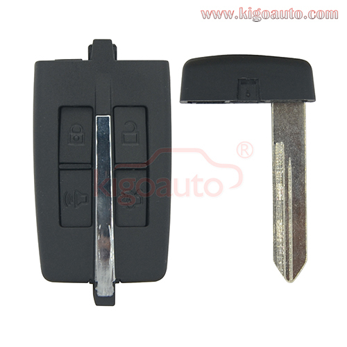 FCC M3N5WY8406 Smart key case 4 button for Lincoln MKS MKX 2009-2010 P/N 164-R7032