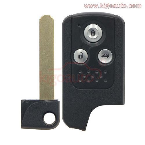 Smart key case shell 3 button for Honda CRV Fit 2009 2010 2011