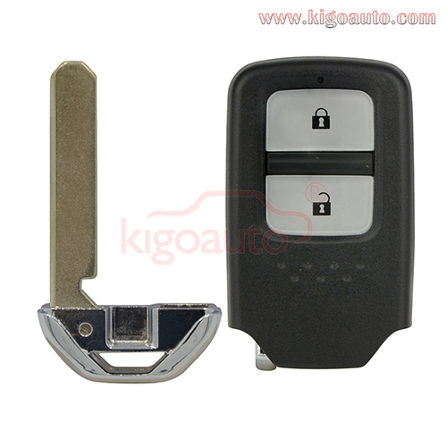Smart key case 2 button for Honda CRV Crosstour Jade