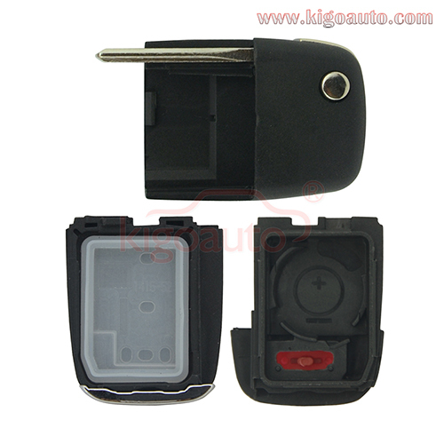 Flip key shell 2 button with panic for Holden VE Commodore