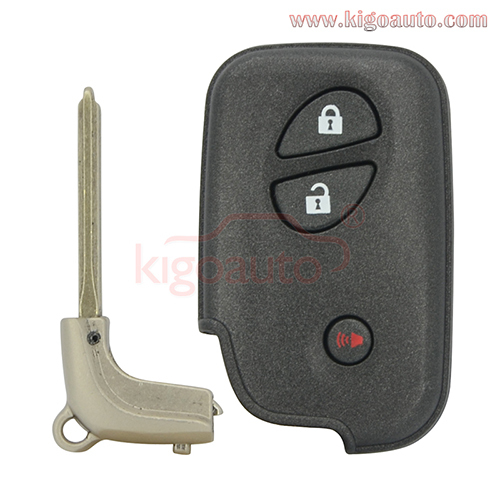 FCC HYQ14ACX Smart key shell case 2 button with panic for Lexus RX350 RX450H CT200H 2010-2016