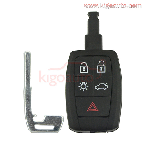P/N 31300258 Smart key case cover shell 5 button for 2008 2009 2010 2011 Volvo C70 C30 S40 V50