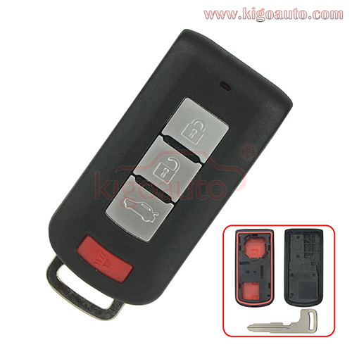 FCC OUC644M-KEY-N  8637A228 smart key case 3 button+panic for Mitsubishi LANCER