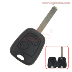 Remote key shell 2 button VA2 blade for Peugeot 107 207 307 407 807 Citroen Saxo Xsara Berlingo Xsara Picasso