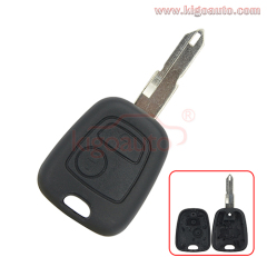 Remote key case 2 button NE72 blade for Peugeot 106 205 206 306 405 Citroen C2 C3 C4 C5 C8