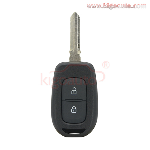 Remote key shell 2 button for Renault Duster Logan Sandero Clio Fluence Vivaro Master Kwid 2016