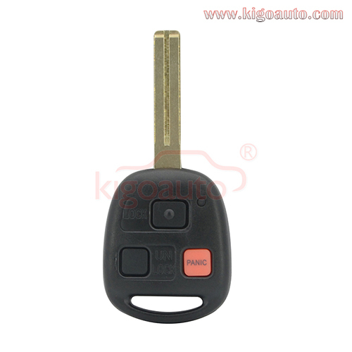 FCC HYQ1512V Remote key 3 button TOY48 short 315Mhz for Lexus GX470