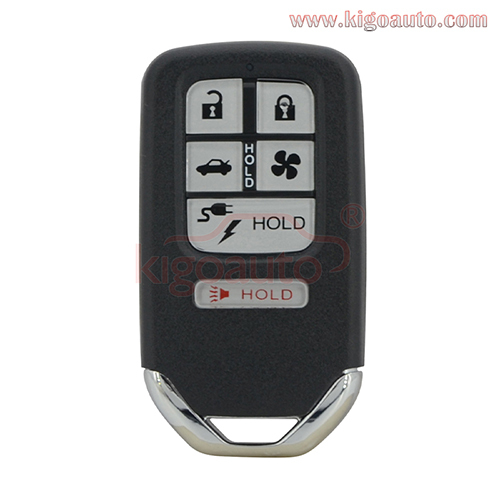 FCC KR5V2X V42 Smart key case 6 button for 2018 Honda Clarity PN 72147-TRW-A01