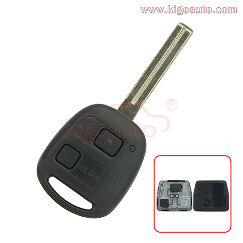 PN 50171 Remote key 2 button TOY48 long 315mhz 433mhz 304mhz for Lexus GX470 RX350 SC430 2007 2008 2009