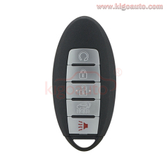 S180144308 Smart key 5 button 433Mhz 4A chip for Nissan Murano Pathfinder 2016 2017 2018 PN 285E3-5AA5A  FCC KR5S180144014