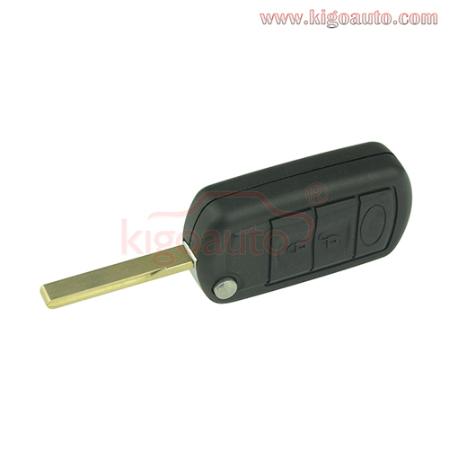 P/N YWX500160 Flip key 3button HU92 key blade with ID46 chip for Landrover LR3 Rangerover 2006 2007 2008 2009 2010