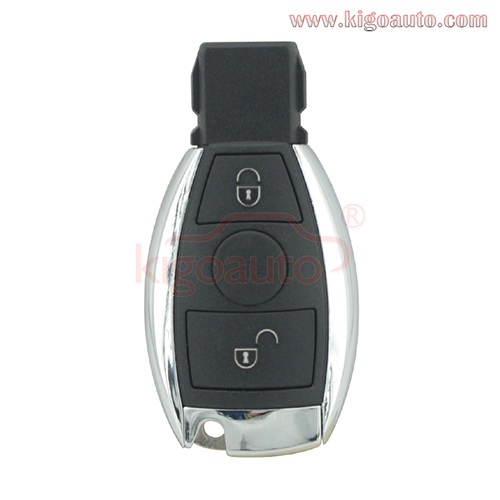 BGA Smart car key case shell 2 button with battery holder for Mercedes Benzs C CL CLK CLS E G GL GL GLK M R S SL SLK SLS Class 2007-2013