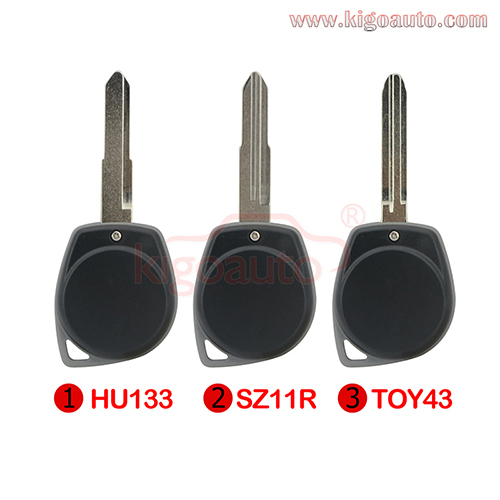 Remote key shell 2 button for Suzuki Grand Vitara Swift Ignis