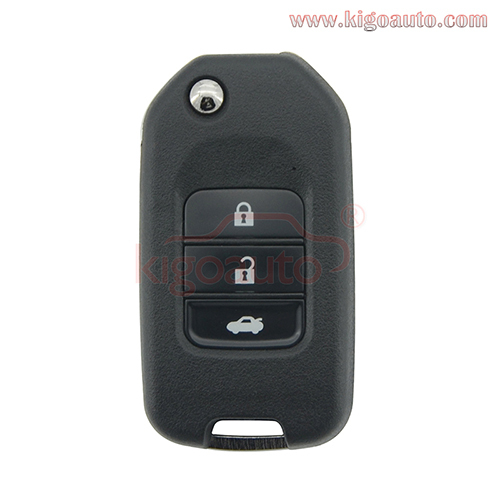 Flip remote key shell 3 button for Honda Civic City Jazz HR-V XR-V