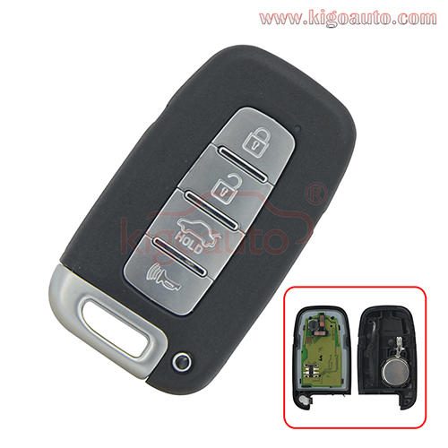 FCC SY5HMFNA04 Smart key 4 button 434Mhz ID46-PCF7952 chip for Kia Sportage Hyundai Sonata Elantra Genesis 2009-2014  PN 95400-3M100