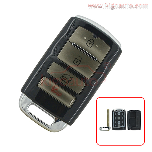 Smart key case 4 button for Kia Cadenza 2015 2016