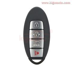 FCC CWTWB1U815 smart key 4 button 315mhz FSK ID46-PCF7952 chip for 2013 Nissan Sentra PN 285E3-3AA0A