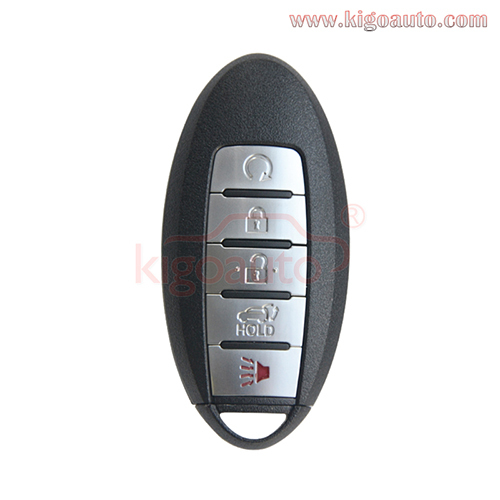 S180144308 Smart key case 5 button for Nissan Murano Pathfinder 2016 2017 2018 FCC KR5S180144014