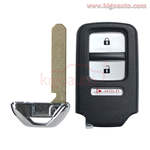 FCC KR5V1X Smart key 2 button with panic 313.8Mhz 47chip for Honda Fit HRV 2015 2016 2017 PN 72147-T5A-A01
