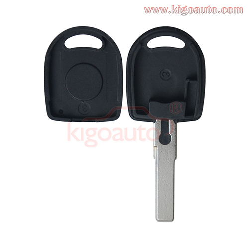 Transponder key blank HU66 round head for VW