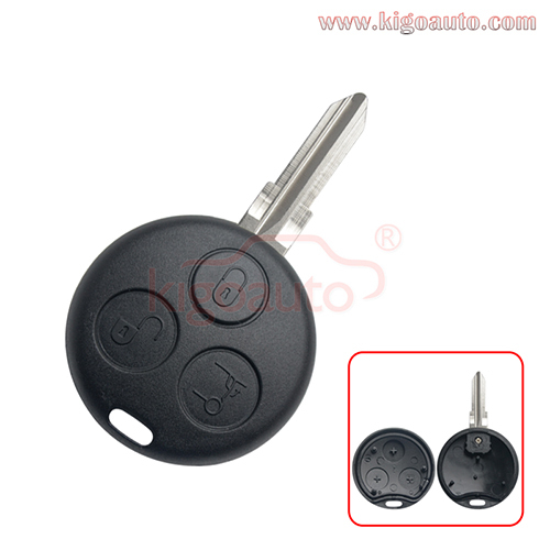 Remote key shell 3 button for Mercedes Smart Fortwo Smart ROADSTER 2001 2002 2003 2004 2005 2006