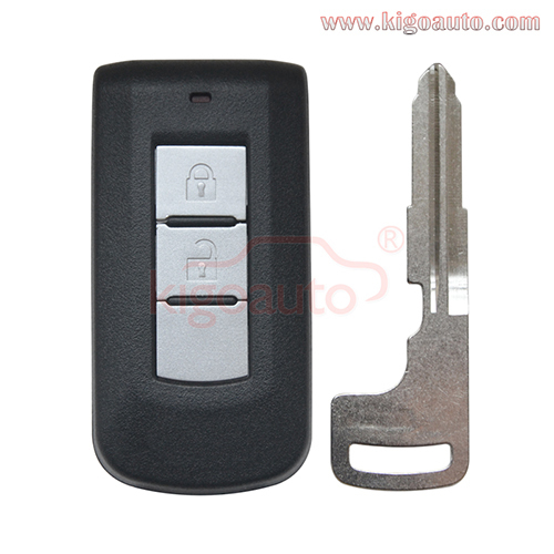 FCC G8D-644M-KEY-E keyless go smart key 2 button 433mhz ID46-PCF7952 chip for Mitsubishi ASX Lancer Outlander 2010-2015