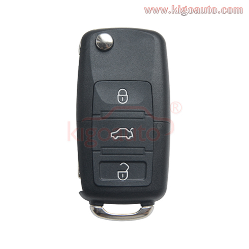 P/N 1KO 959 753 N flip key HU66 3 button 434Mhz Remote key for VW Skoda Passat Golf Bora Jetta 1K0959753N