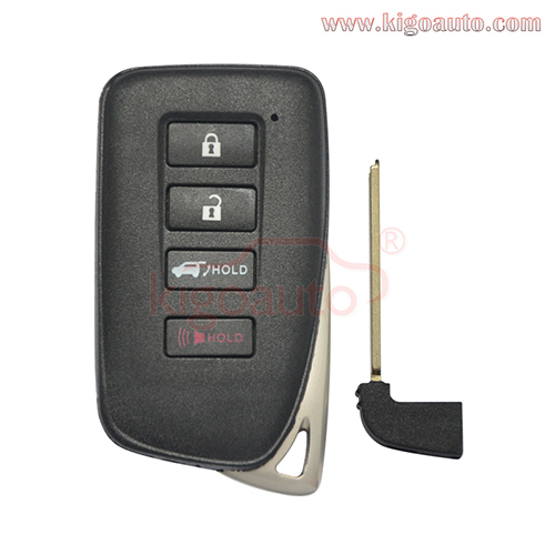 FCC HYQ14FBA Smart key 312/314MHZ 4 button for Lexus NX LX 2016-2019 P/N 89904-78470(AG Board 281451-2110)