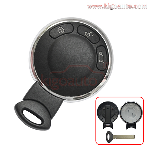 Smart key shell cover 3 button for Mini Cooper Countryman Paceman 2010-2014