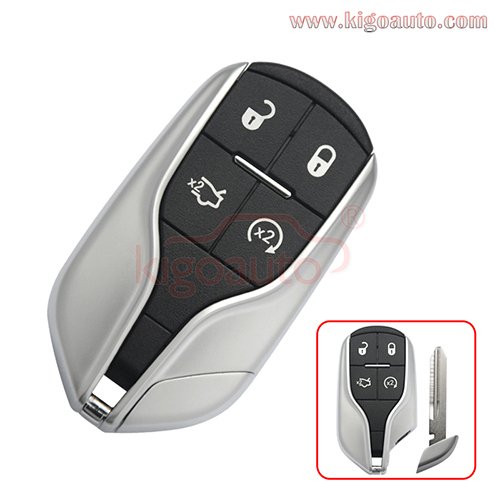 FCC M3N-7393490 Smart key 4 button 433mhz  ID46 chip for Maserati Quattroporte Ghibli 2012 - 2015