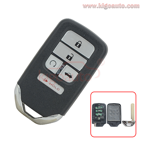 FCC CWTWB1G0090 Smart key 4 button with panic 433.9mhz 4A chip for Honda Accord 2018-2021 PN 72147-TVA-A01
