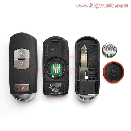 FCC WAZSKE13D01 smart key 3 button 315mhz for Mazda CX-3 CX-5 3 Hatchback Speed 3 2014-2018 PN KDY3-67-5DY Mitsubishi system