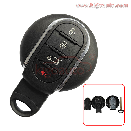 FCC NBGIDGNG1 Smart key shell 4 button for Mini Cooper Countryman Paceman 2015-2017 9345896-01