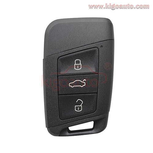 PN 3V0959752K Smart key shell 3 button for Volkswagen Passat B8 GOLF Arteon 2015 2016 2017 2018