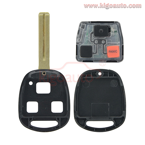 FCC HYQ1512V Remote key 3 button TOY48 short 315Mhz for Lexus GX470