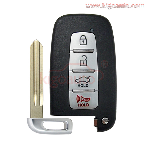 FCC SY5HMFNA04  Smart key shell case 4 button for Hyundai Elantra Genesis  Kia Forte Sorento Soul/HY15