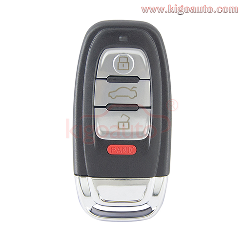 PN 8T0959754G /FCC IYZFBSB802 keyless go smart key 4 button 315mhz for 2009-2016 Audi A4 A5 A6 A7 (with Comfort Access)
