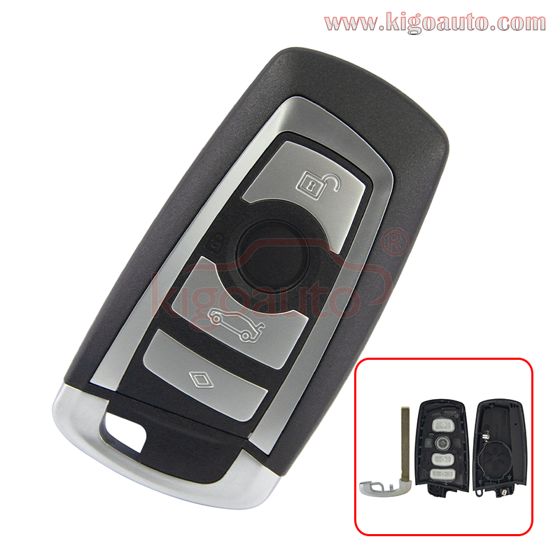 Smart key case 4 button for BMW F series 2009 2010 2011 2012