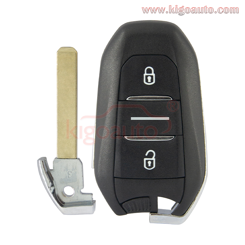 Smart key case 2 button for Peugeot 308 508 3008 5008 Citroen C4 Cactus Picasso