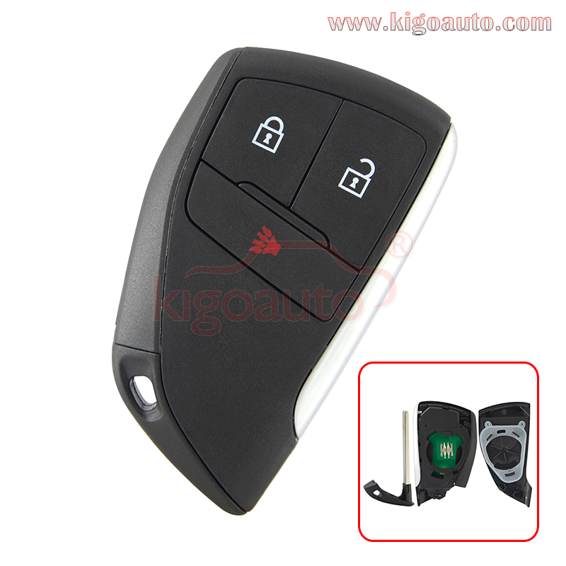 FCC YG0G21TB2 Smart Key 3 button 434MHZ ID49 Chip for 2021-2022 Buick Envision Chevrolet Silverado PN 13548436