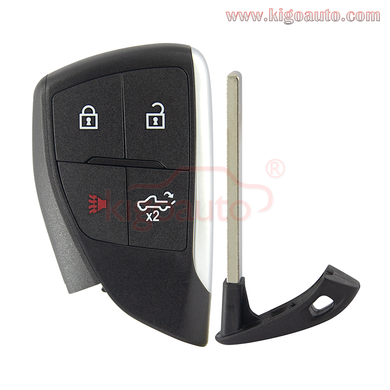 FCC YG0G21TB2 Smart Key 4 button 434MHZ ID49 Chip for 2022 Chevrolet Silverado PN 13548441